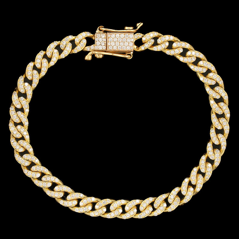 Regard Jewelry - 18k Yellow Gold Cuban Link Bracelet Regard