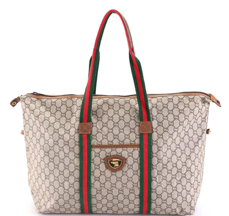 Gucci Plus Webby Large Tote Bag in GG Plus Monogram Coated Canvas - Sindur  Style