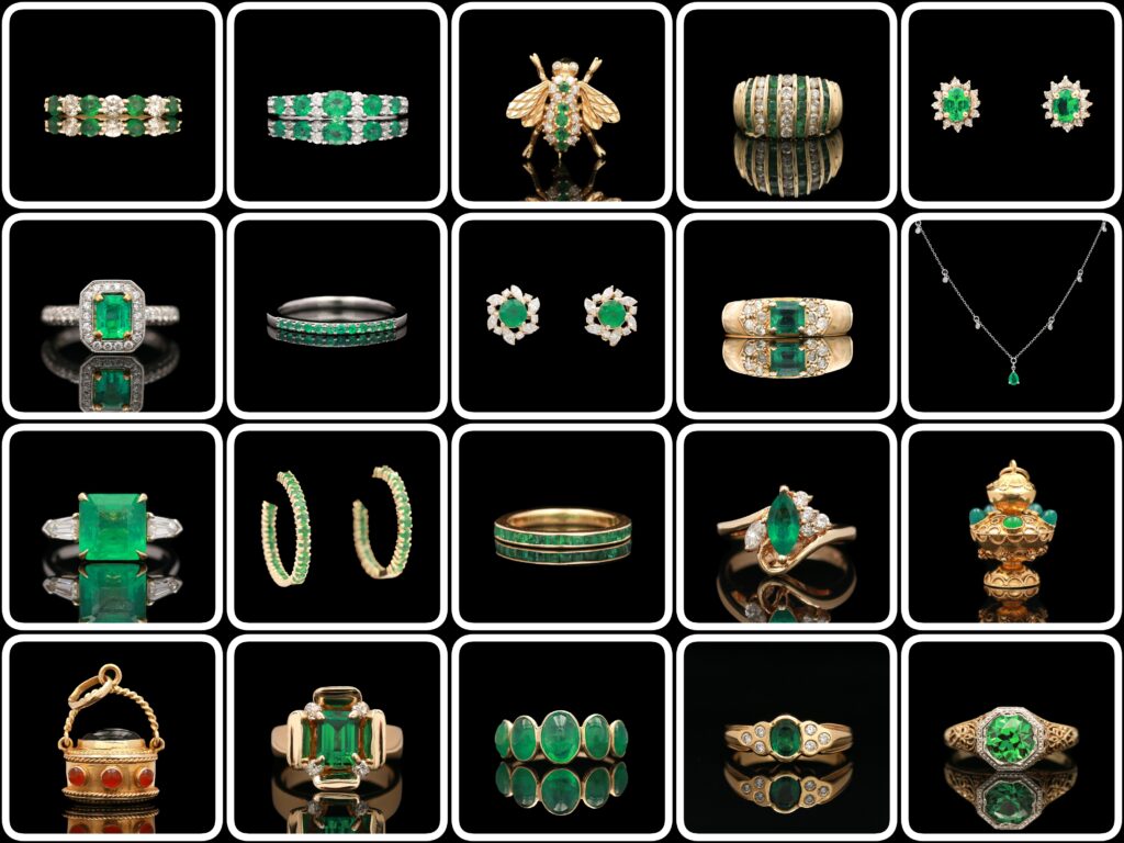 many different types of rings and bracelets